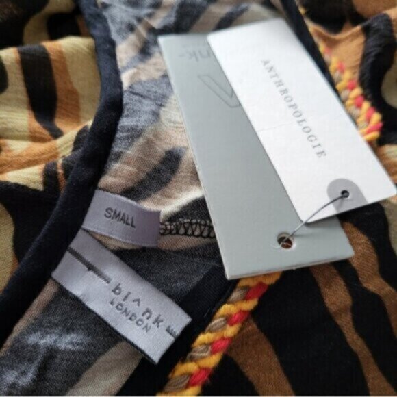 Anthropologie Stripe Puff Sleeve Blouse Sz Small - Picture 2 of 15